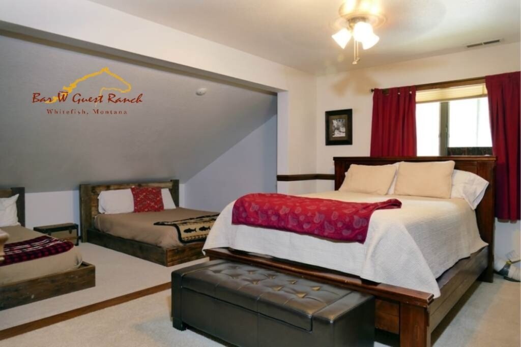 Cozy guest room at Bar W Ranch with comfortable furnishings.