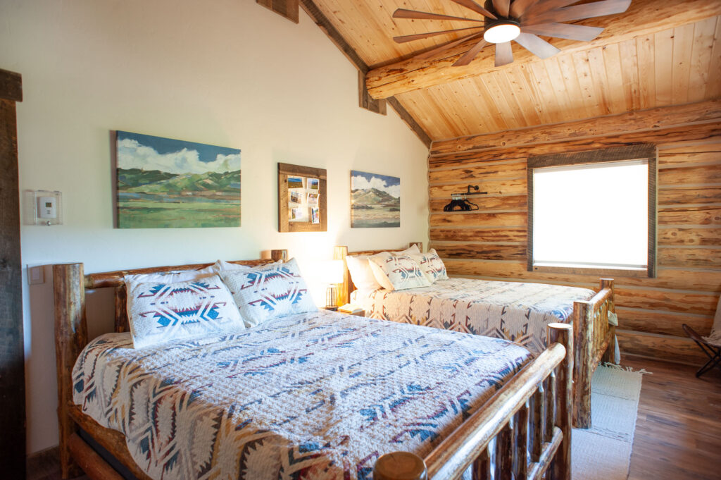 Large guest room at Bar W Guest Ranch cabin