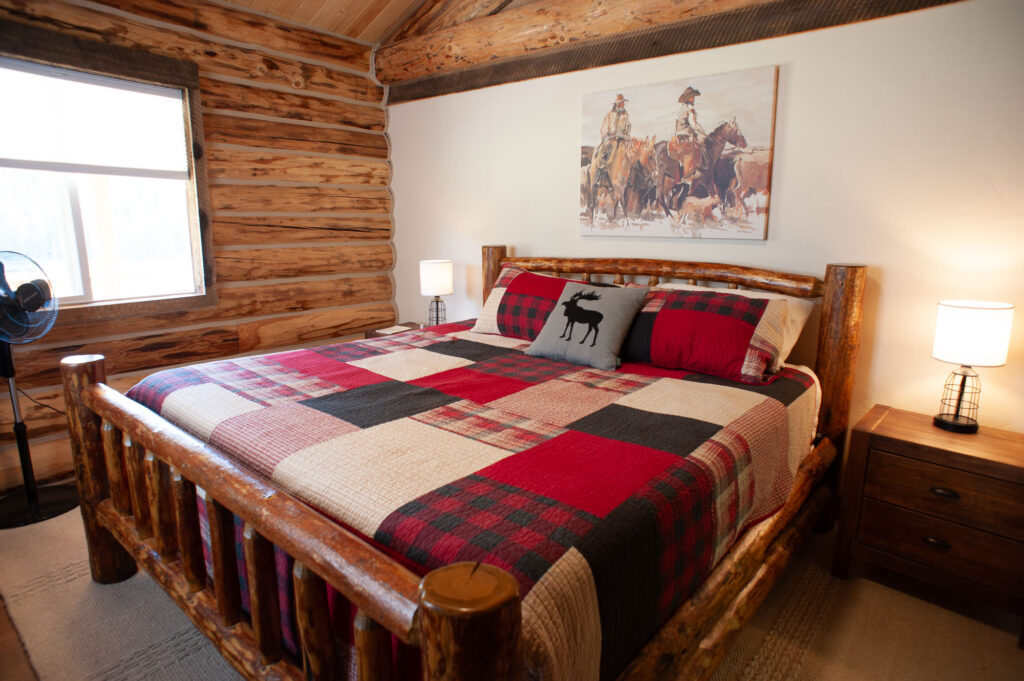 log cabin at Bar W Ranch